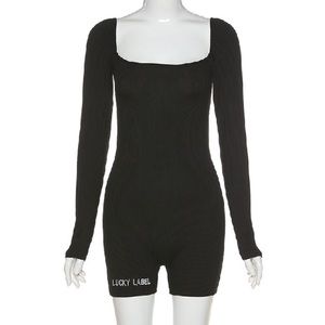 Lucky label short romper/ jumpsuit